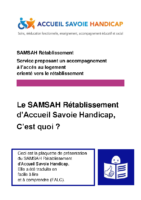Plaquette de présentation du SAMSAH Rétablissement
